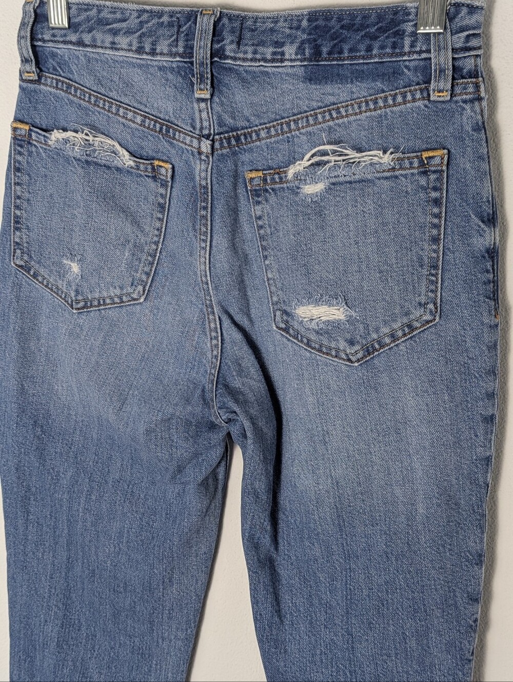 Abercrombie & Fitch Annie High Rise Girlfriend Jeans Distressed Size 25/0S EUC - Picture 6 of 12